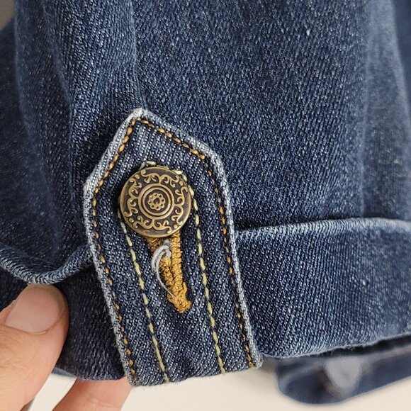 George Plus Women's Blue Denim Front Zipper 4 Pockets Jeans Shorts Size 20W - Picture 3 of 13